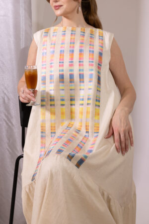 Beige Straps Dress - Image 4