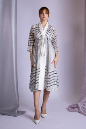 White and Black Cardigan - Image 2