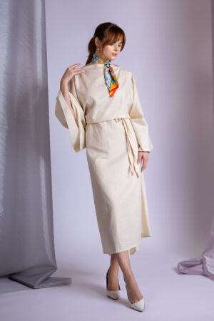 Beige Strap Dress