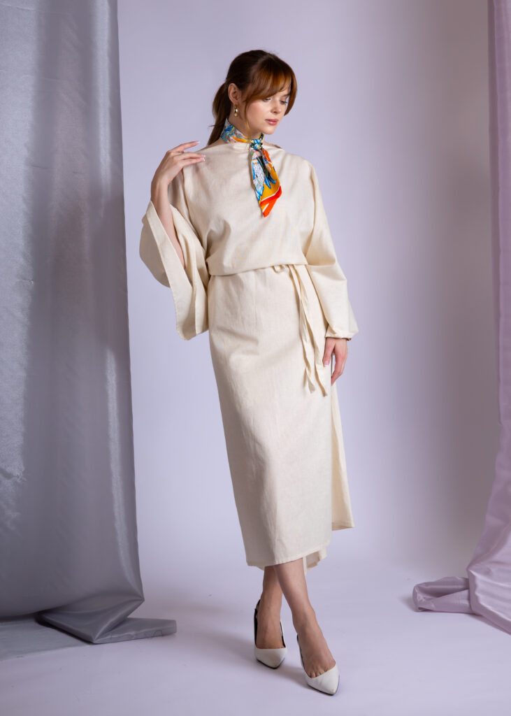 Beige Strap Dress