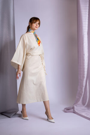 Beige Strap Dress - Image 3