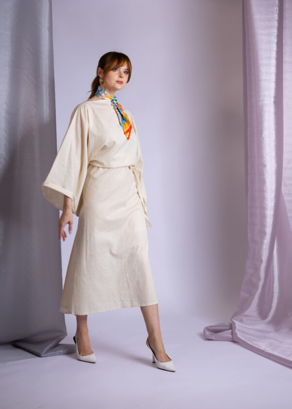 Beige Strap Dress - Image 3
