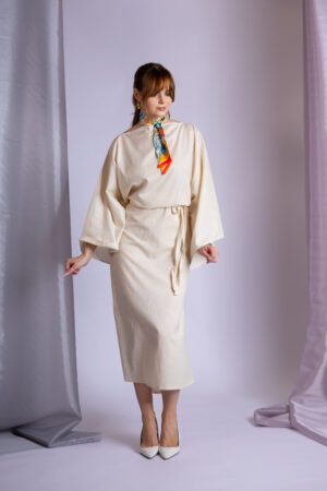 Beige Strap Dress - Image 2
