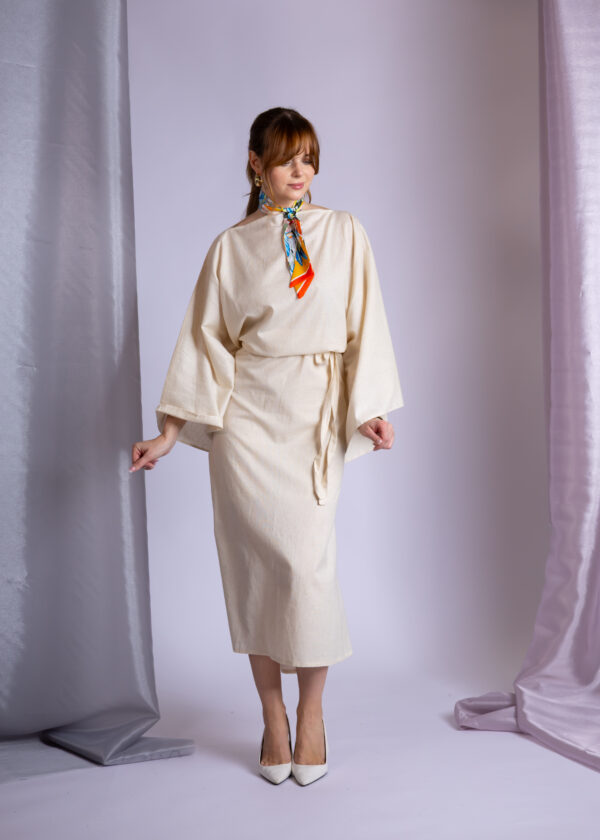 Beige Strap Dress - Image 2