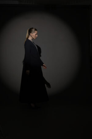 Blue And Grey Full Button Blazer - Image 6