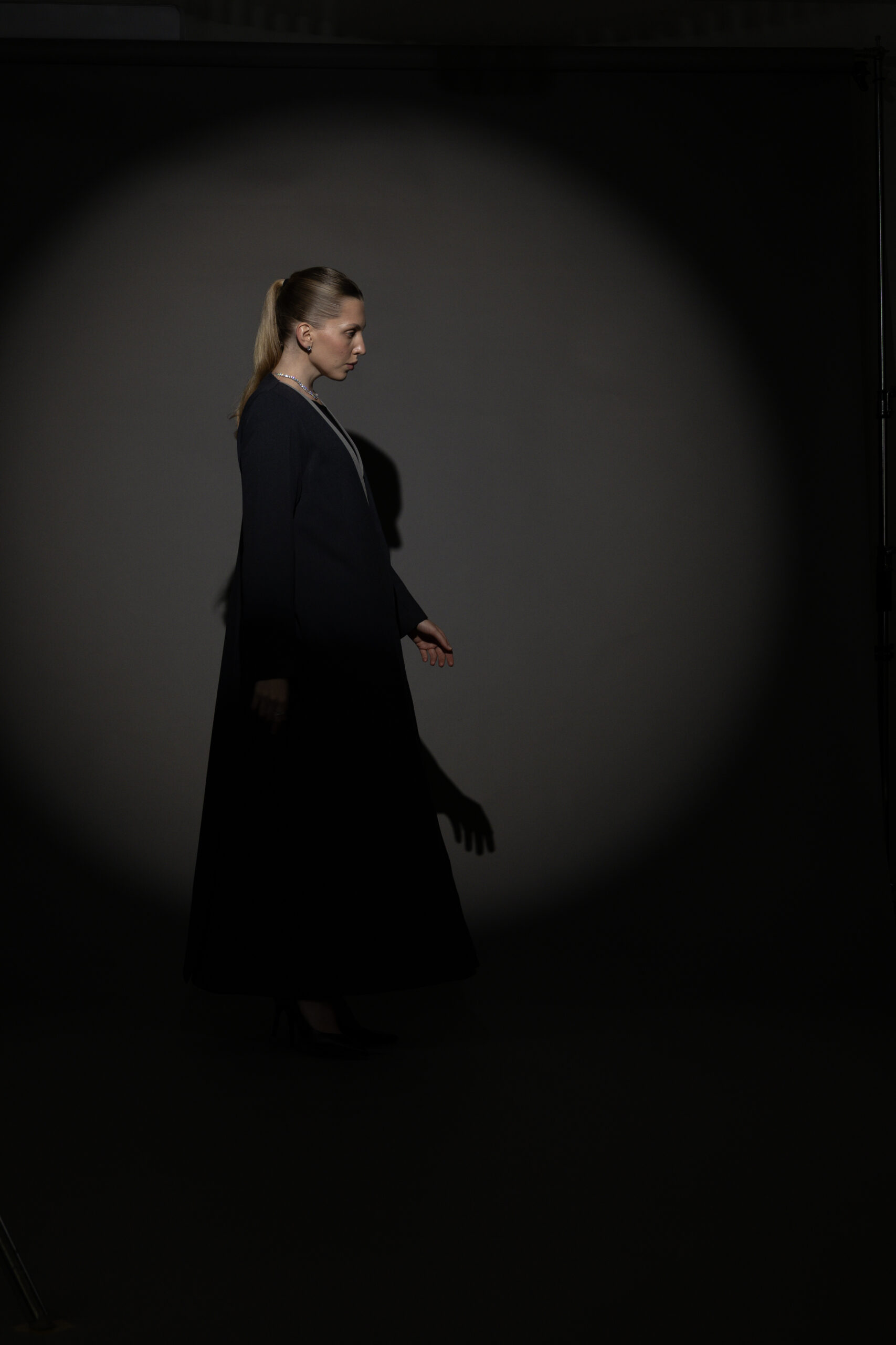 Blue And Grey Full Button Blazer - Image 6