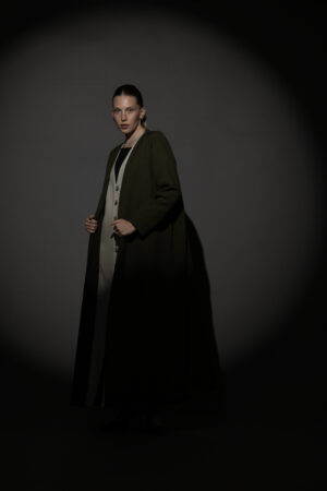 Olive Green And Beige Full Button Blazers - Image 6