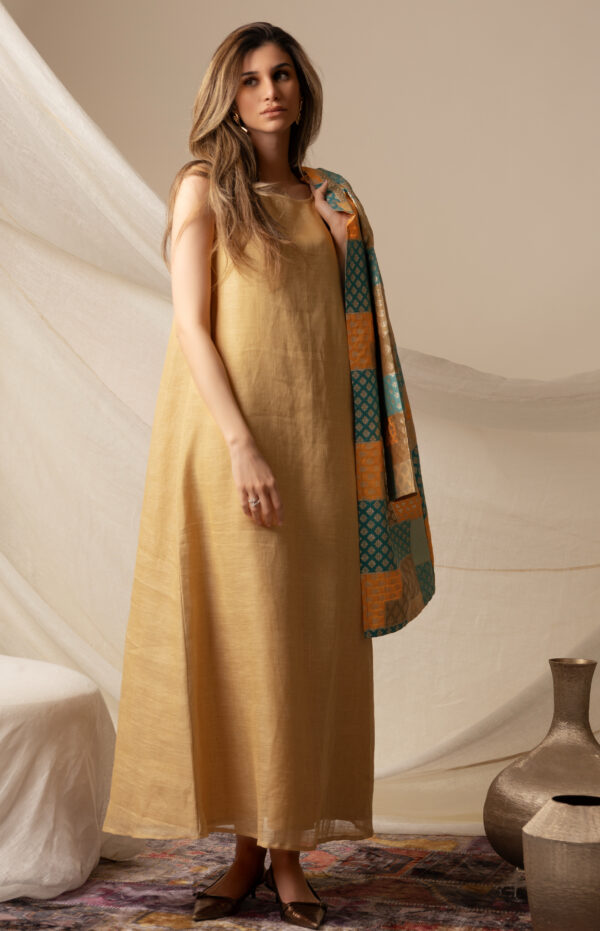 Pattern Jacket and Under Dress