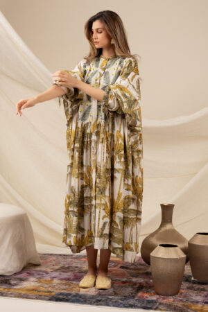 Yellow Palm Tree Dress - Image 2