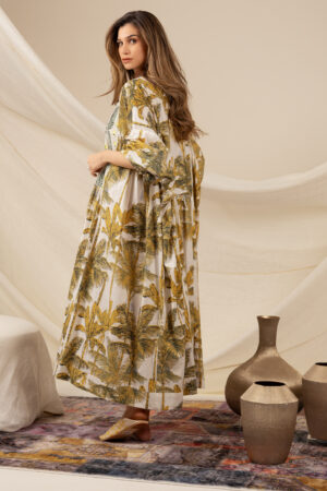 Yellow Palm Tree Dress - Image 3