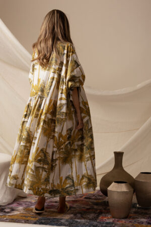 Yellow Palm Tree Dress - Image 5