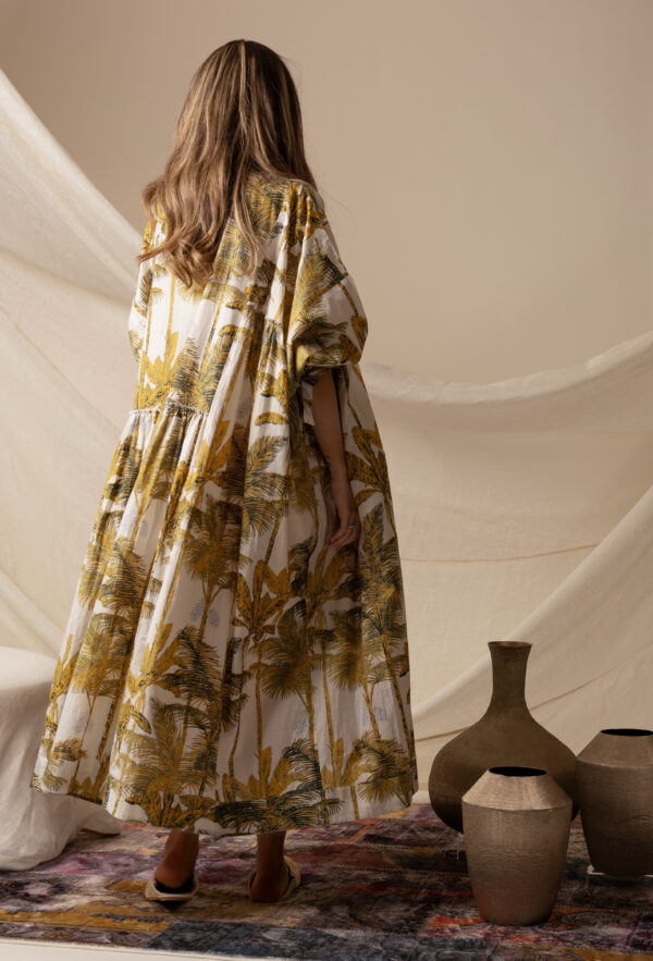 Yellow Palm Tree Dress