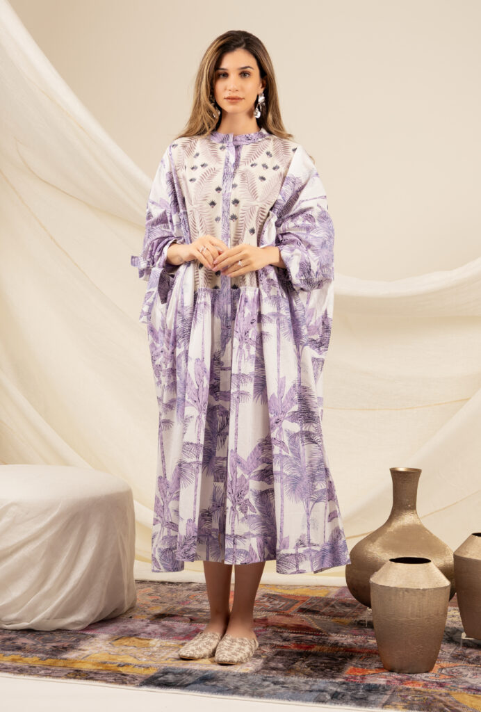 Purple Palm Tree Dress