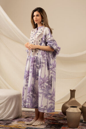 Purple Palm Tree Dress - Image 2