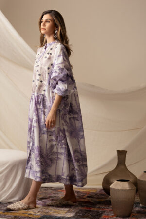 Purple Palm Tree Dress