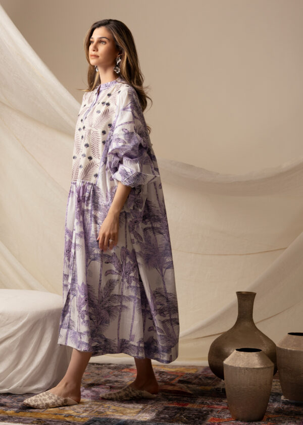 Purple Palm Tree Dress