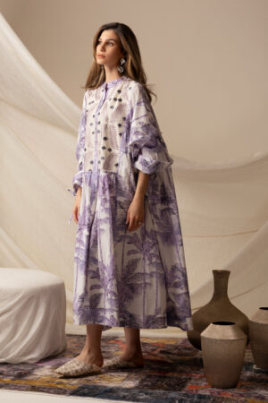 Purple Palm Tree Dress - Image 4
