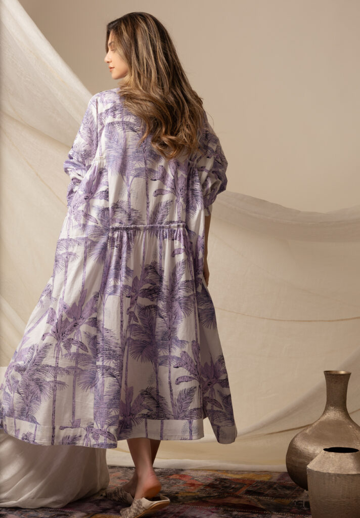Purple Palm Tree Dress