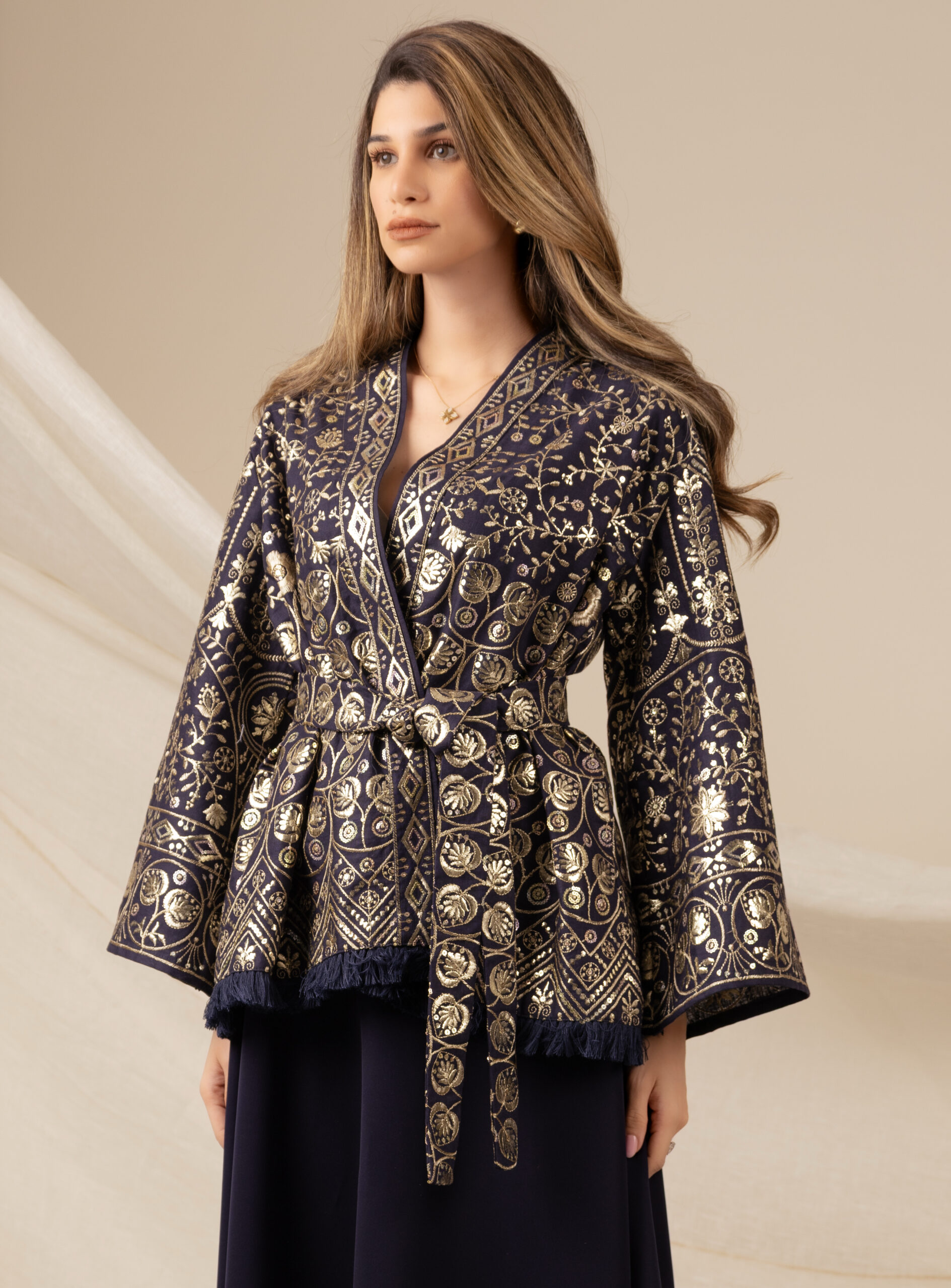 Navy Blue Zeej Jacket - Image 1