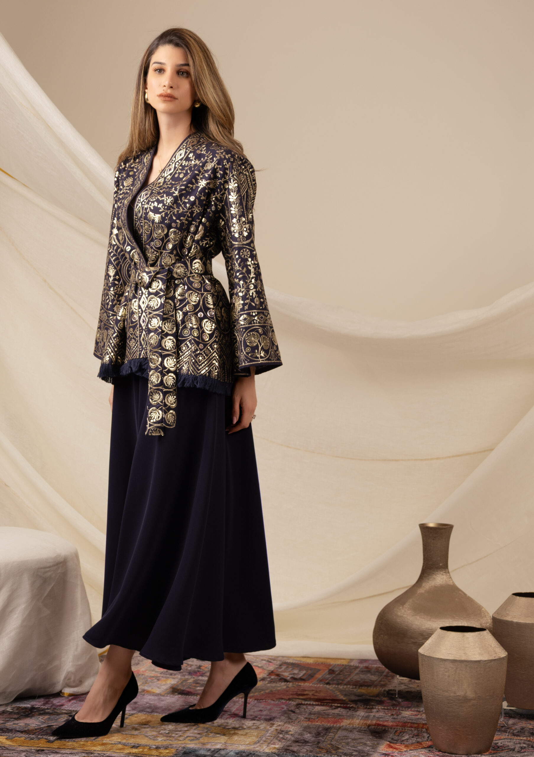 Navy Blue Zeej Jacket - Image 3