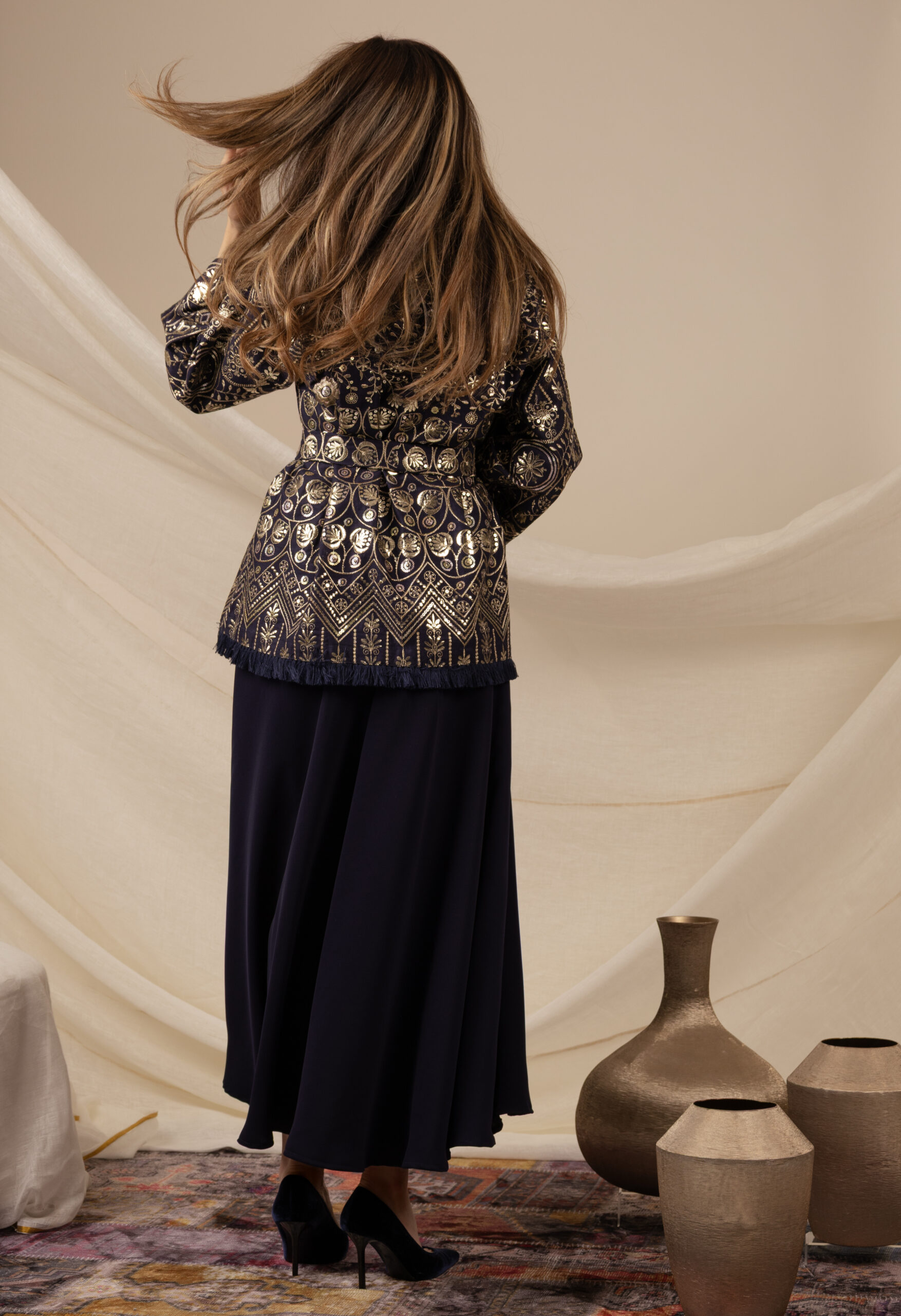 Navy Blue Zeej Jacket - Image 6