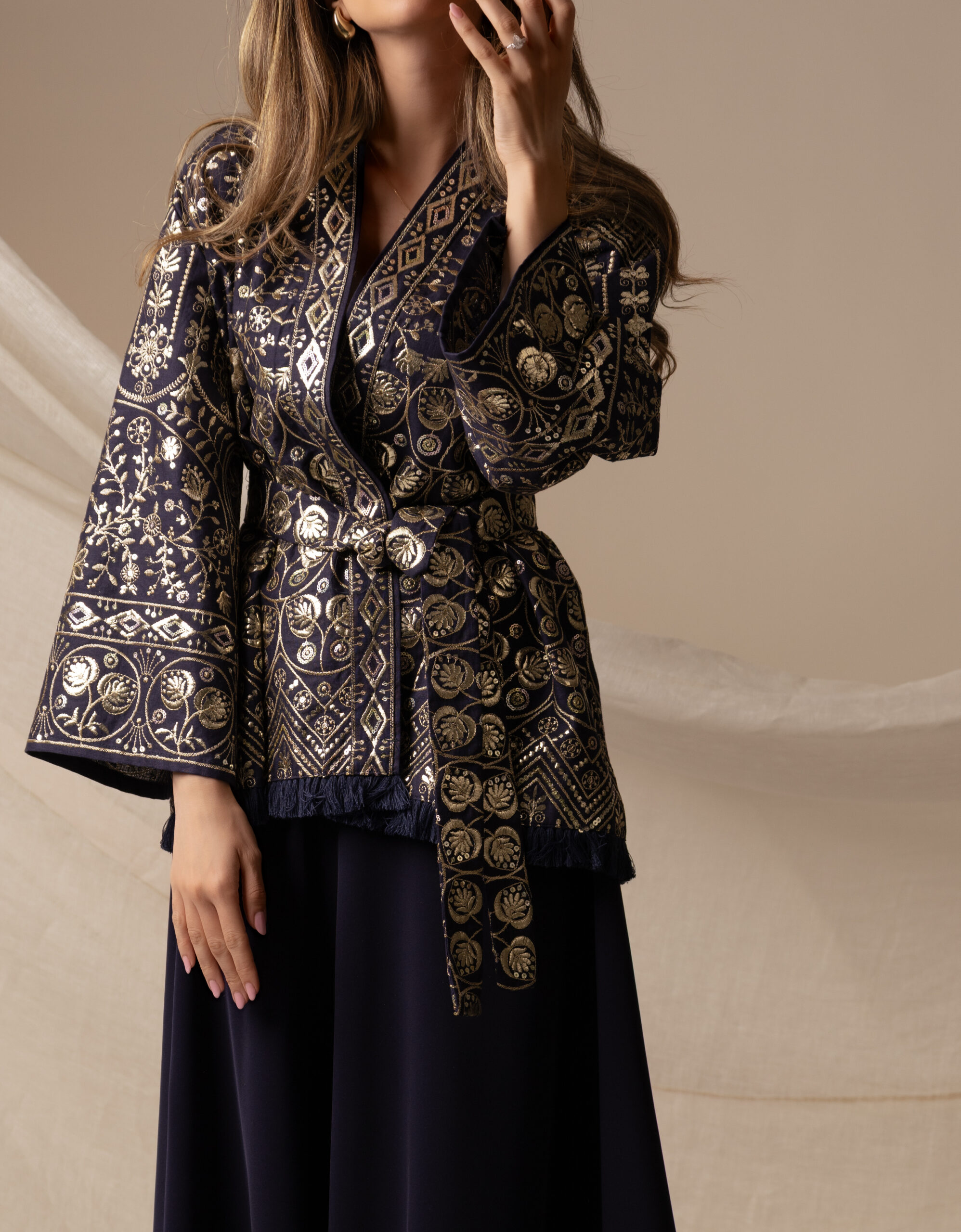 Navy Blue Zeej Jacket - Image 8