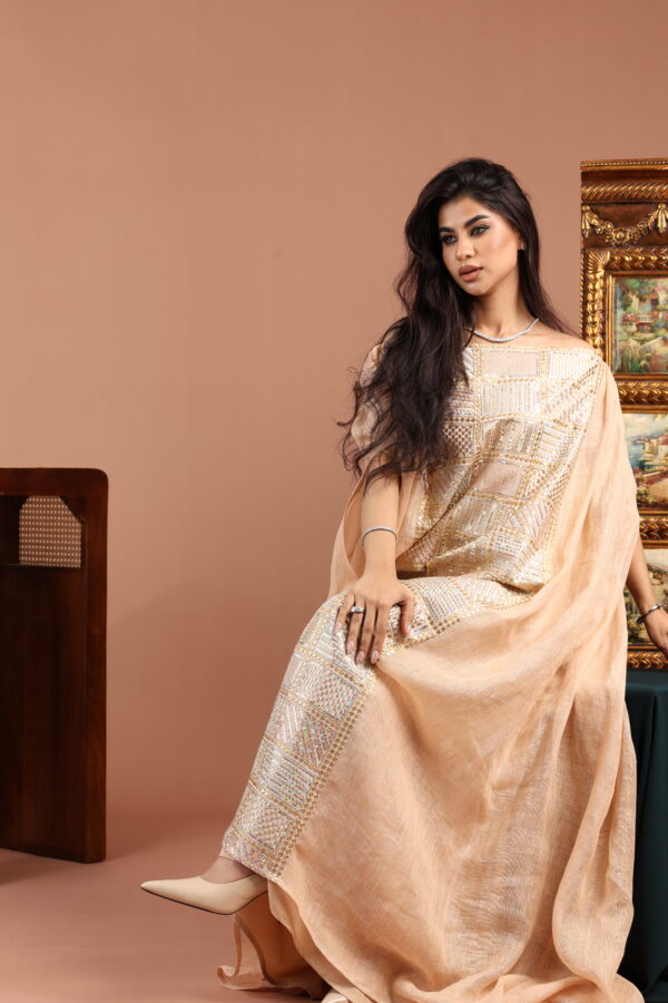 Off The Shoulder Peach Dress