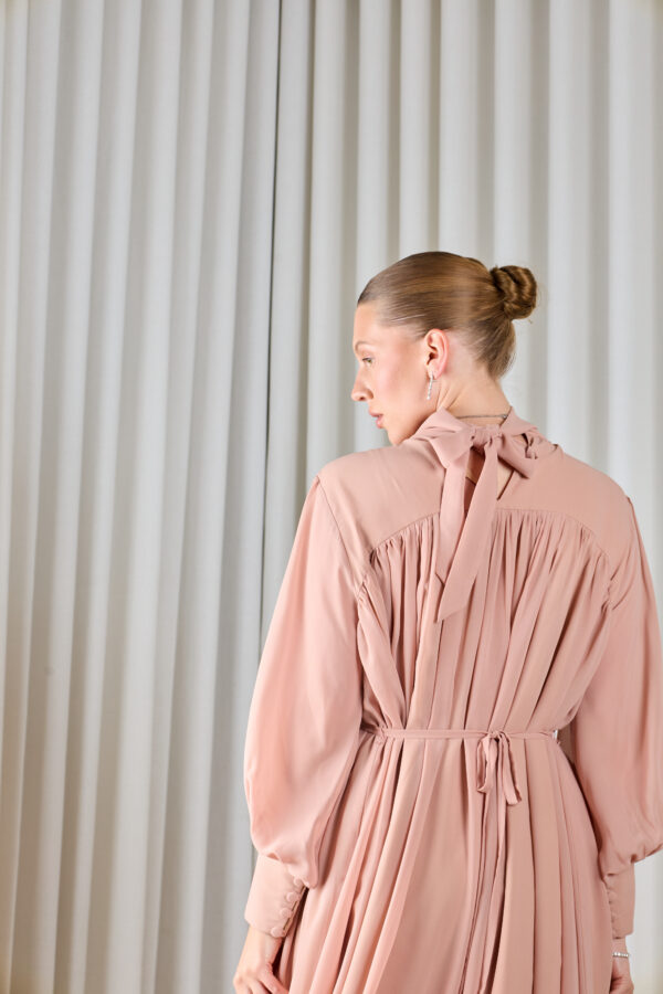 Blush Gathered Dress