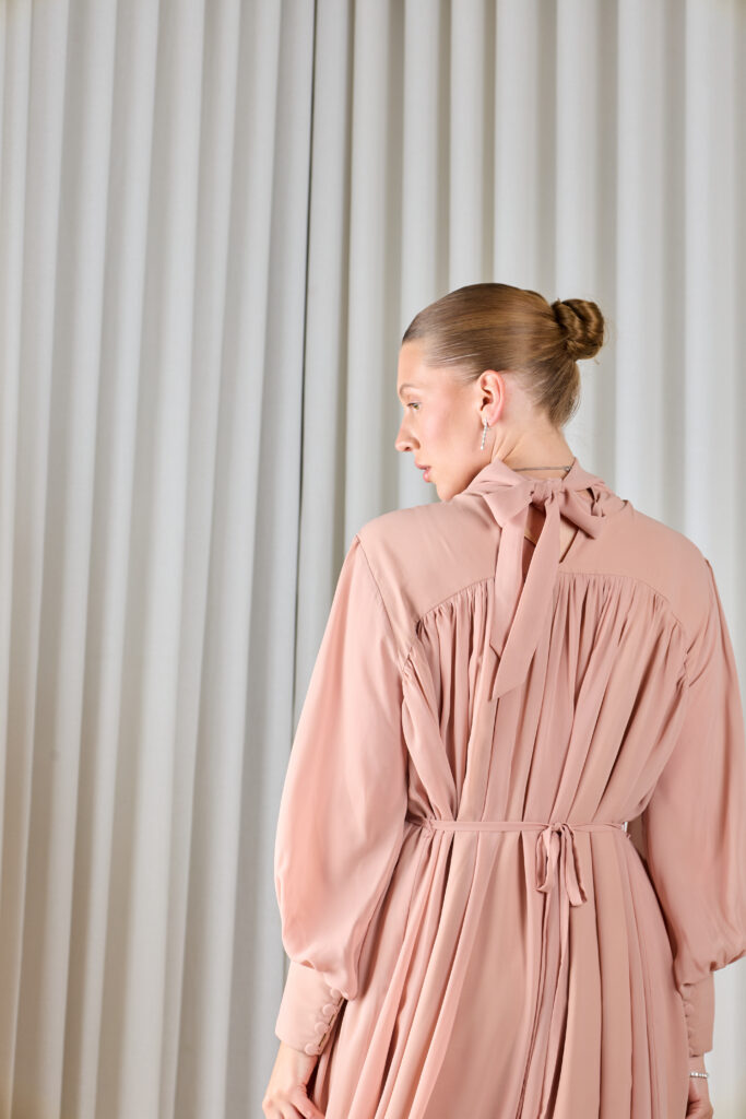 Blush Gathered Dress