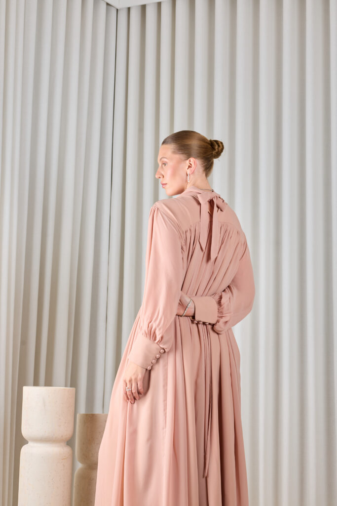 Blush Gathered Dress
