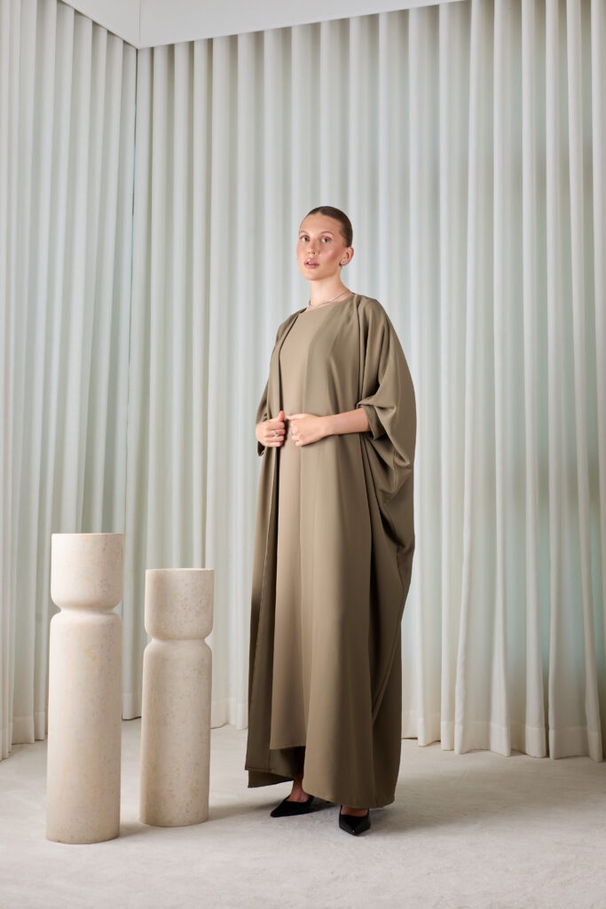 Kaki Essential Abaya Sets