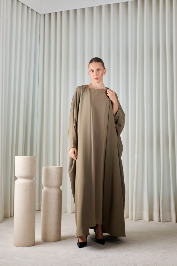 Kaki Essential Abaya Sets