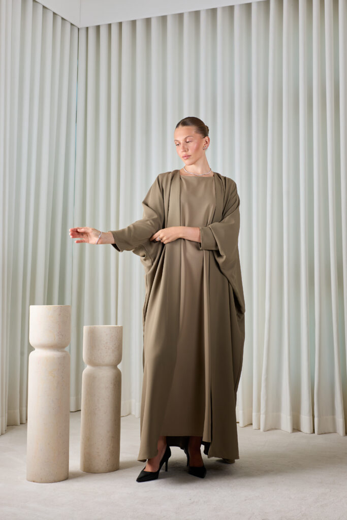 Kaki Essential Abaya Sets