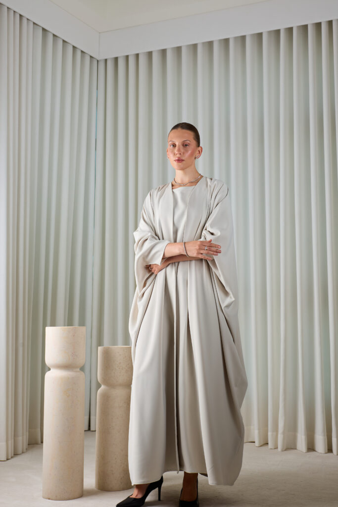 Pearl Grey Essential Abaya Sets