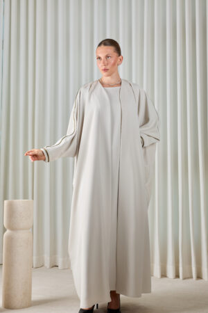 Soft Grey Abaya - Image 4