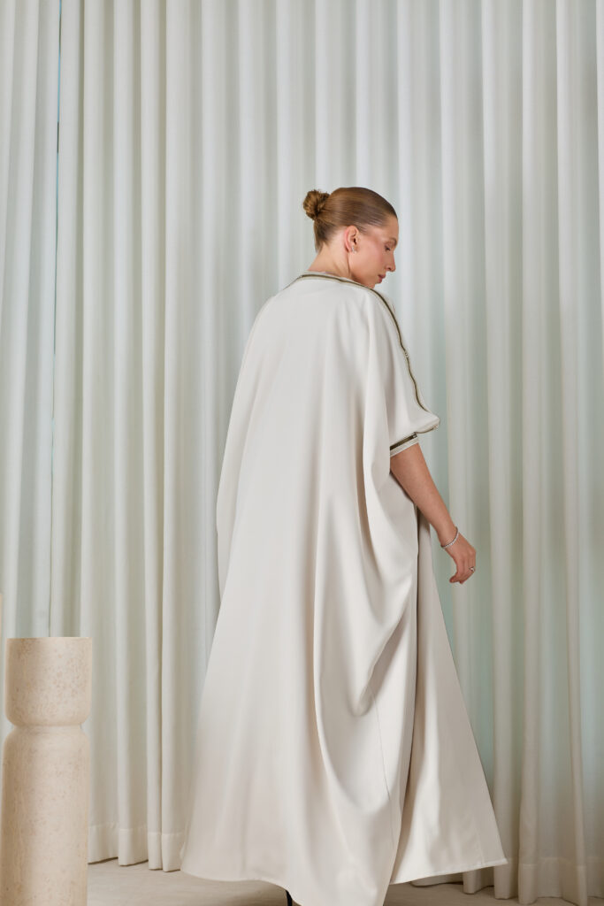 Soft Grey Abaya