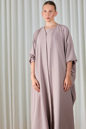 Dusted purple essential abaya set