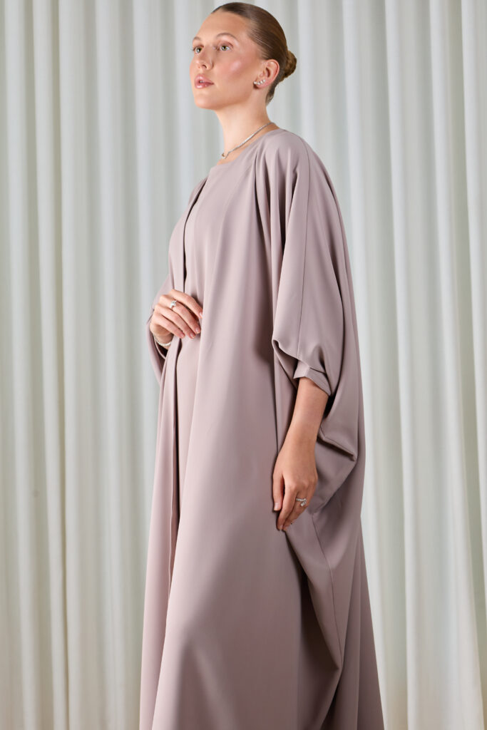 Dusted purple essential abaya set
