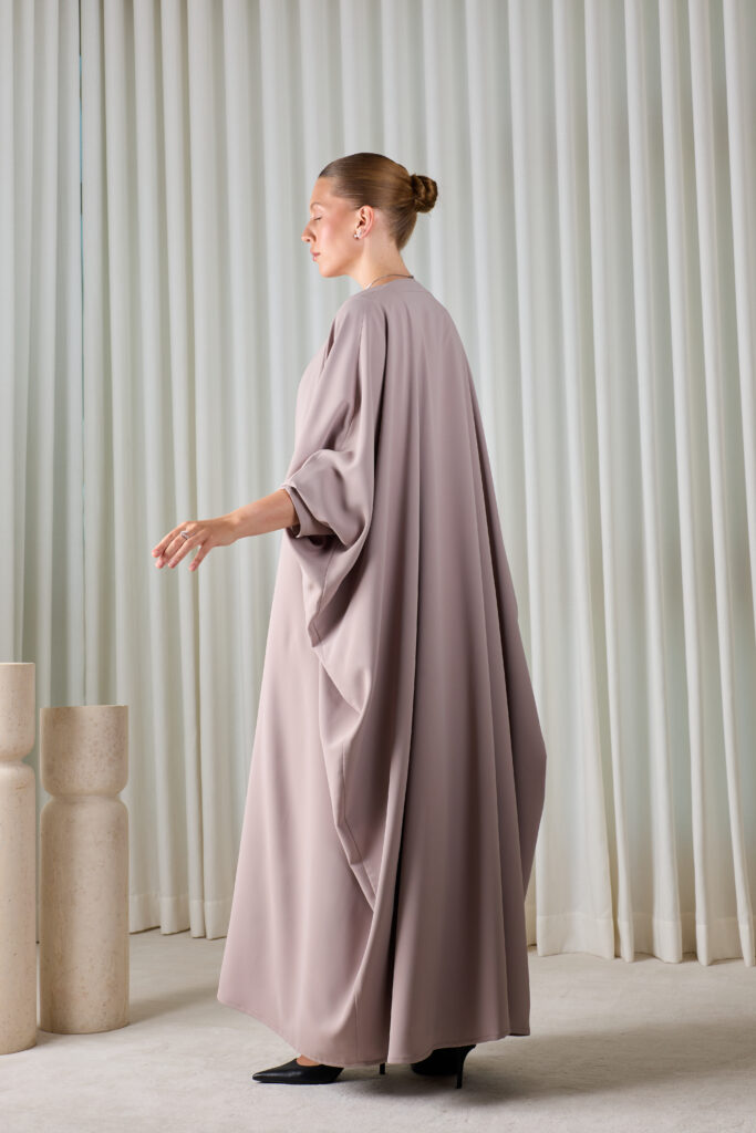 Dusted purple essential abaya set